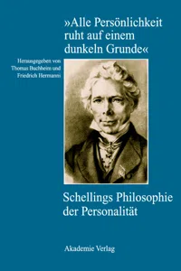 "Alle Persönlichkeit ruht auf einem dunkeln Grunde"_cover