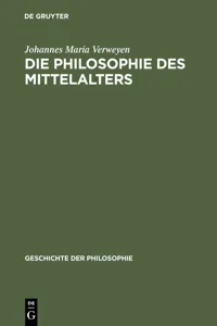 Die Philosophie des Mittelalters_cover