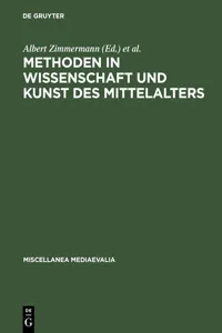 Methoden in Wissenschaft und Kunst des Mittelalters_cover