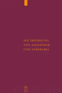 Die Erzählung von Alexander und Semiramis_cover