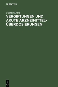 Vergiftungen und akute Arzneimittelüberdosierungen_cover