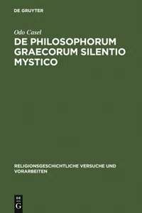 De philosophorum Graecorum silentio mystico_cover