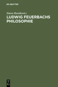 Ludwig Feuerbachs Philosophie_cover