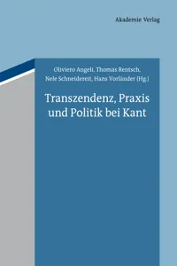 Transzendenz, Praxis und Politik bei Kant_cover