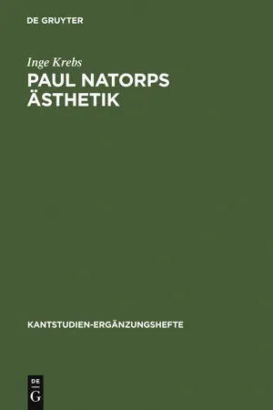 Paul Natorps Ästhetik