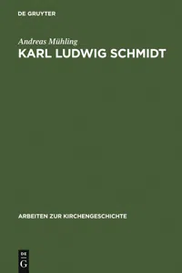 Karl Ludwig Schmidt_cover