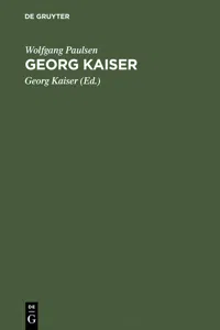 Georg Kaiser_cover