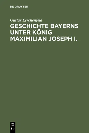 Geschichte Bayerns unter König Maximilian Joseph I.