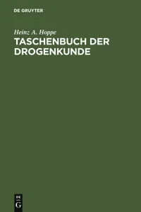 Taschenbuch der Drogenkunde_cover