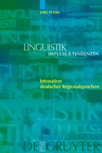 Intonation deutscher Regionalsprachen_cover