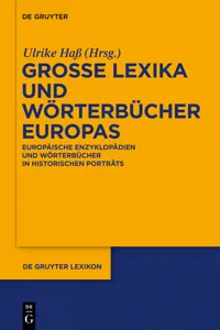 Große Lexika und Wörterbücher Europas_cover