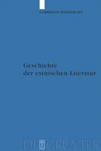 Geschichte der estnischen Literatur_cover