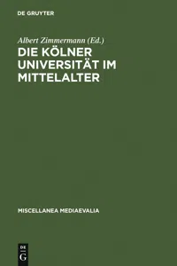 Die Kölner Universität im Mittelalter_cover