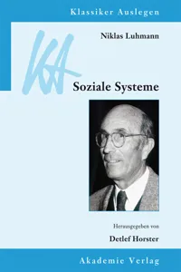 Niklas Luhmann: Soziale Systeme_cover