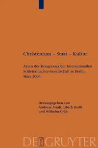 Christentum – Staat – Kultur_cover