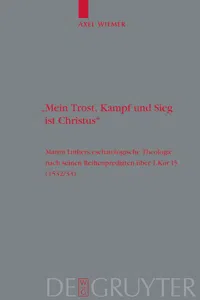 "Mein Trost, Kampf und Sieg ist Christus"_cover