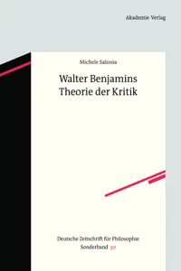 Walter Benjamins Theorie der Kritik_cover