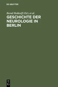 Geschichte der Neurologie in Berlin_cover