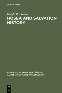 Hosea and Salvation History_cover