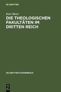 Die Theologischen Fakultäten im Dritten Reich_cover