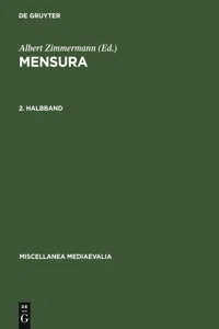 Mensura. 2. Halbbd_cover