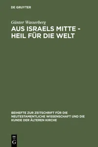 Aus Israels Mitte - Heil für die Welt_cover