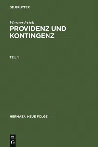 Providenz und Kontingenz_cover