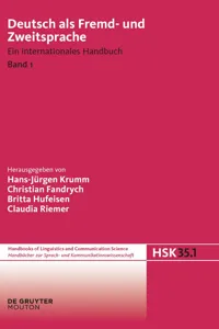 Deutsch als Fremd- und Zweitsprache. 1. Halbband_cover