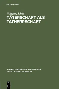 Täterschaft als Tatherrschaft_cover