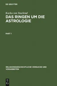 Das Ringen um die Astrologie_cover