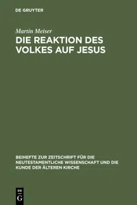 Die Reaktion des Volkes auf Jesus_cover