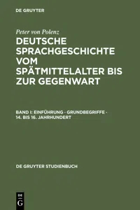 Einführung · Grundbegriffe · 14. bis 16. Jahrhundert_cover