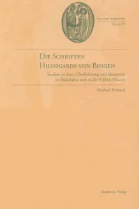 Die Schriften Hildegards von Bingen_cover