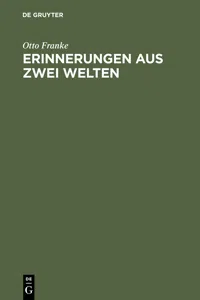 Erinnerungen aus zwei Welten_cover