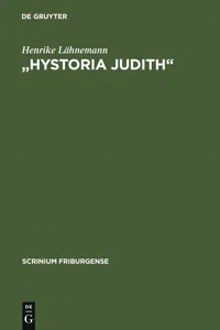 "Hystoria Judith"_cover