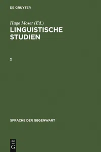 Linguistische Studien. 2_cover