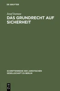 Das Grundrecht auf Sicherheit_cover