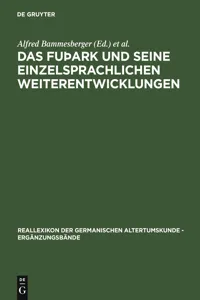 Das fuþark und seine einzelsprachlichen Weiterentwicklungen_cover