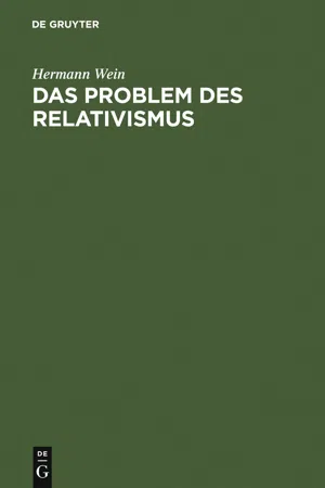 Das Problem des Relativismus