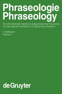 Phraseologie / Phraseology. Volume 2_cover