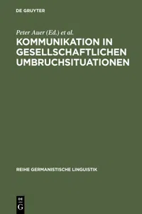 Kommunikation in gesellschaftlichen Umbruchsituationen_cover