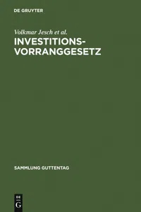 Investitionsvorranggesetz_cover