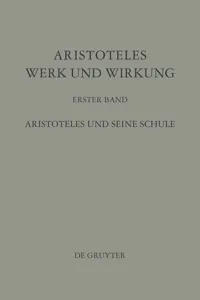 Aristoteles und seine Schule_cover