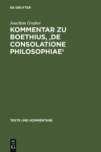 Kommentar zu Boethius, 'De consolatione philosophiae'_cover