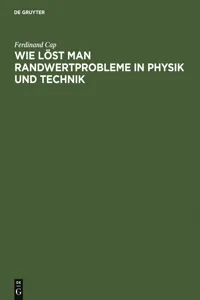 Wie löst man Randwertprobleme in Physik und Technik_cover