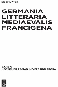 Höfischer Roman in Vers und Prosa_cover