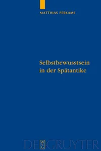 Selbstbewusstsein in der Spätantike_cover