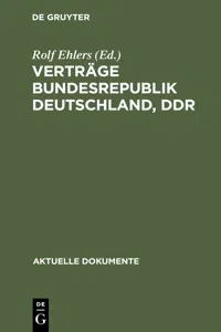 Verträge Bundesrepublik Deutschland, DDR_cover