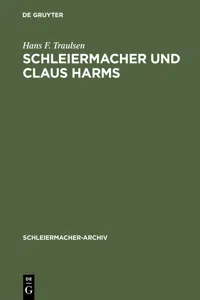 Schleiermacher und Claus Harms_cover