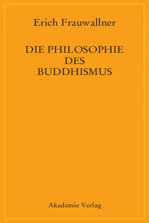 Die Philosophie des Buddhismus